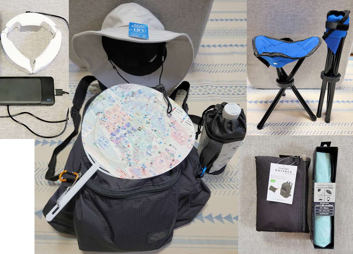 万博当日の装備