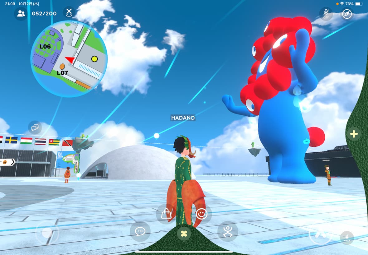 バーチャル万博西ゲート付近