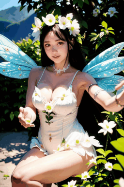 BlazingRealDriveでビーチを飛ぶ妖精動画