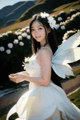 yayoi_mixでビーチを飛ぶ妖精動画