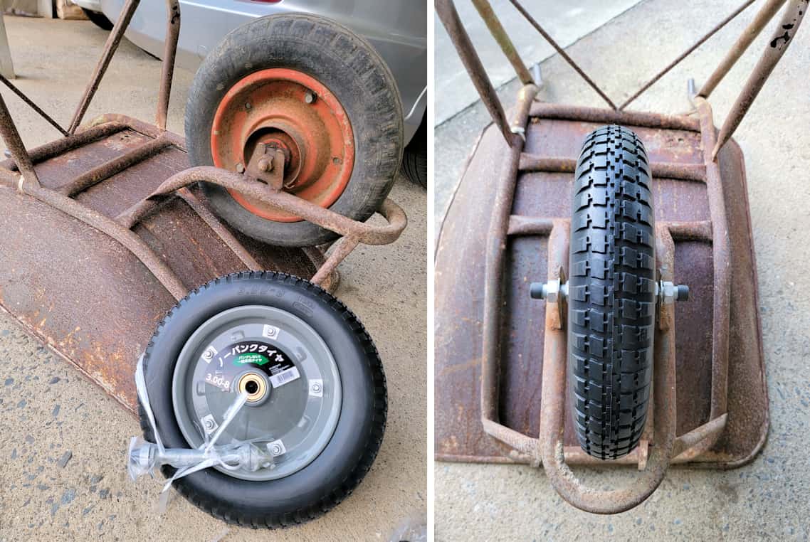 一輪車のノーパンクタイヤ