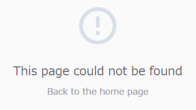 ページ表示エラー