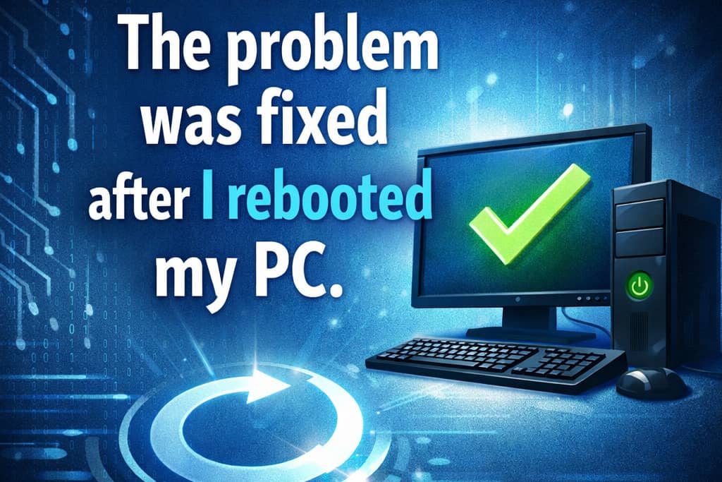 コンピュータの再起動