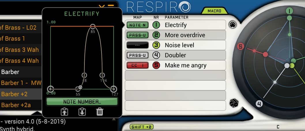 Respiro音域グラフ