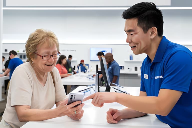 Samsungスマホなら支援しやすい