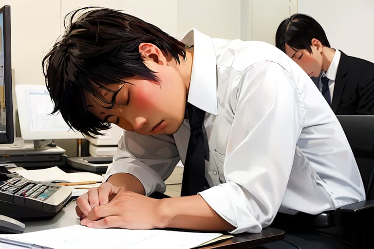 睡眠不足の日本人